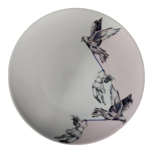 Set of 4 Ikea Side Plates Stunsig Girl Frédérique Vernillet Limited Edition 2017 - Picture 4 of 10